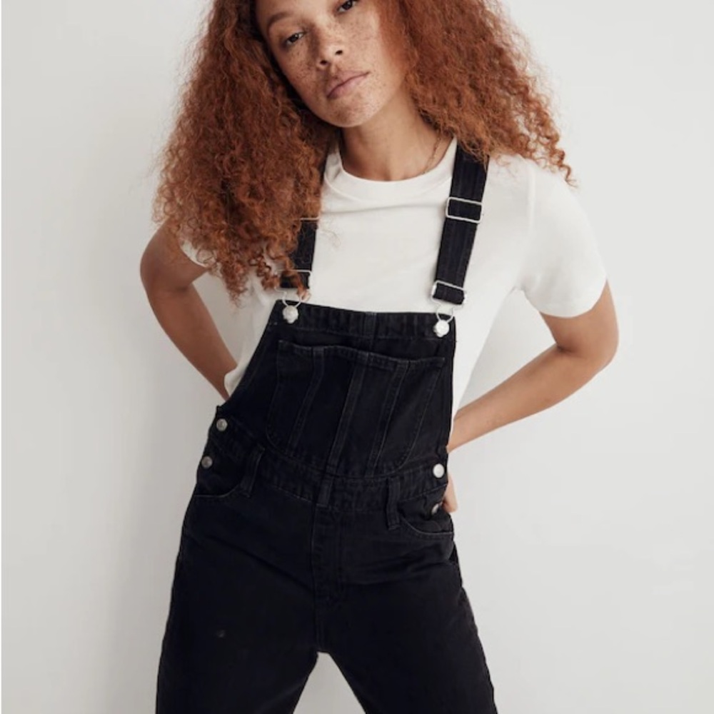 Madewell Straight-Leg Overalls in Lunar Wash